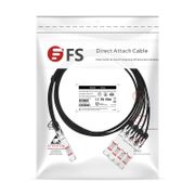 0.5m (2ft) Generic Compatible 800G OSFP Finned Top to 4 x 200G OSFP Flat Top Passive Direct Attach Copper Breakout Cable This picture is about 05.