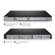 S5850-24XMG, 24-Port Ethernet L3 Switch, 24 x 10GBASE-T/Multi-Gigabit, with 2 x 100Gb QSFP28, Support MPLS&MLAG This picture is about .