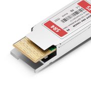 100GBASE-SR4 and 112GBASE-OTU4 QSFP28 Dual Rate 850nm 100m DOM MPO-12/UPC MMF Optical Transceiver Module for FS Switches This picture is about 5.
