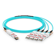 15m (49ft) Arista Networks Compatible 400G QSFP-DD to 4 x 100G QSFP56 Active Optical Breakout Cable This picture is about 1.