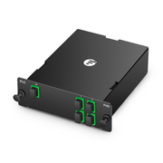 1 x 4 PLC Fiber Splitter, Standard FHD® Cassette SC/APC, Singlemode, for Optical LAN This picture is about .