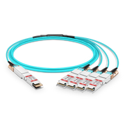 7m (23ft) Generic Compatible 400G QSFP-DD to 4 x 100G QSFP28 Active Optical Breakout Cable This picture is about 1.