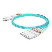 2m(7ft) Dell互換 400G QSFP-DD ～ 4x 100G QSFP28アクティブ光