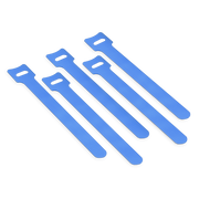 100 stuks/pak 6in.L x 0.5in.B T-type Herbruikbare Kabelbinders, Blauw Deze afbeelding gaat over 3.