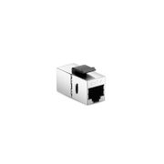 Cat6 Keystone RJ45 Coupler, Shielded, Silver This picture is about 1.