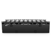 Horizontal Dual Sided Stell Manager, 2RU, Finger Duct with Cover, 3.6 in. Depth Esta imagen trata sobre CMH-DFDS2U.