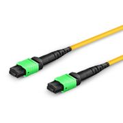 5m (16ft) Puente MTP®, MTP®-12 APC (hembra) a MTP®-12 APC (hembra), 12 Fibras, Monomodo (OS2), Plenum (OFNP), 0.35dB Máx, Tipo A, Amarillo Esta imagen trata sobre 12FMTPSMF.