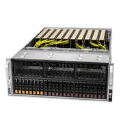 GS8470-V3、4U GPUサーバー(デュアルソケットIntel®xeon®スケーラブルプロセッサー、最大8TB DRAM、16x 2.5" NVMe/SATAドライブベイ、2x RJ45 10GbEポート、2700W冗長)
この写真はGS8470-2に関するものです。
