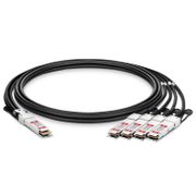 2m (7ft) Arista Networks Compatible 200G QSFP-DD to 4 x 50G QSFP28 Passive Direct Attach Copper Breakout Cable This picture is about de.