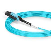 30m (98ft) LC UPC to LC UPC Flat Clip Uniboot Duplex with Push Pull Boot OM4 Multimode Riser (OFNR) 2.0mm BIF Fiber Optic Patch Cable This picture is about .