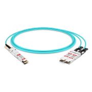 10m (33ft) Arista Networks Compatible 200G QSFP-DD to 2 x 100G QSFP28 Active Optical Breakout Cable This picture is about 1.
