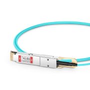 Customized 200G QSFP-DD to 2 x 100G QSFP28 Active Optical Breakout Cable This picture is about de.