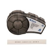 Etiquetas termorretráctiles para cables de 0,25 pulg. de diámetro x 84 pulg. de longitud con cinta para impresoras M210 y M211, negro sobre blanco Esta imagen trata sobre M21-250-C-342.