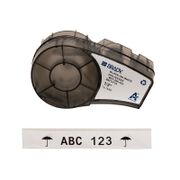 Etiquetas de panel de 0,5 pulg. de ancho por 252 pulg. de largo con cinta para impresoras M210 y M211, negro sobre blanco Esta imagen trata sobre M21-500-423.