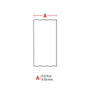 Etiquetas de nylon de 0,375 pulg. de ancho x 192 pulg. de largo con cinta para impresoras M210 y M211, negro sobre blanco Esta imagen trata sobre M21-375-499.