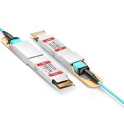 30m (98ft) Juniper Networks QDD-400G-AOC-30M Compatible 400G QSFP-DD Active Optical Cable This picture is about de.