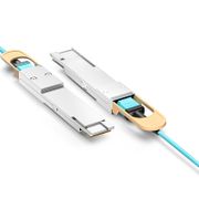 30m (98ft) Juniper Networks QDD-400G-AOC-30M Compatible 400G QSFP-DD Active Optical Cable This picture is about ed.