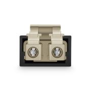 This picture is about LC/UPC Duplex PVC (OFNR) OM1 62.5/125 Multimode Fiber Loopback Module.