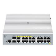 S3410C-16TMS-P、16ポート ギガビットイーサネットL2+ PoE+スイッチ(8x PoE+ポート@125W、2x 5Gb RJ45、2x 10Gb SFP+アップリンク付き、PicOS®、MLAG対応、Broadcomチップ、ファンレス) この写真はに関するものです。