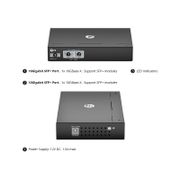 Convertidor de medios Ethernet 10Gigabit gestionado, 1x 10GBase-X a 1x 10GBase-X con 2SFP+, estándar de enchufe europeo Esta imagen trata sobre 2.