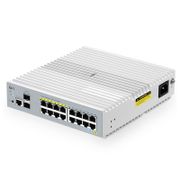 S3410C-16TF-P、16ポート ギガビットイーサネットL2+ PoE+スイッチ(8x PoE+ポート@125W、2x 1Gb SFPアップリンク付き、PicOS®、MLAG対応、Broadcomチップ、ファンレス) この写真はS3410C-16TF-Pに関するものです。