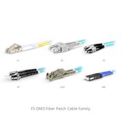 1m (3ft) Cavo Patch in Fibra, LC UPC a LC UPC, Duplex, 2 Fibre, Multimodale (OM3), Riser (OFNR), 2.0mm, Tampone Stretto, Acqua Questa immagine riguarda OM3LCDX.