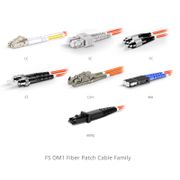 OM1 62.5/125 LC-SC Multimode Fiber Optic Cable Duplex 3m