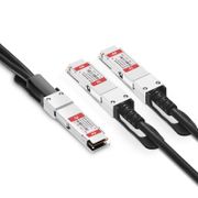 4m (13ft) FS Compatible 100G QSFP28 to 2 x 50G QSFP28 Passive Direct Attach Copper Breakout Cable This picture is about 3.