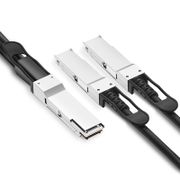 4m (13ft) FS Compatible 100G QSFP28 to 2 x 50G QSFP28 Passive Direct Attach Copper Breakout Cable This picture is about 4.