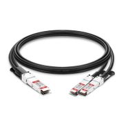 4m (13ft) Extreme Networks Compatible 100G QSFP28 to 2 x 50G QSFP28 Passive Direct Attach Copper Breakout Cable This picture is about 1.