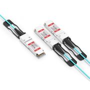 1m (3ft) Cisco совместимый 100G QSFP28 -> 2x50G QSFP28 AOC Breakout Это изображение касается QSFP-100G-2QAO01.