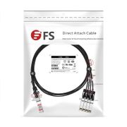1.5m (5ft) Dell (DE) DAC-Q28-4SFP28-25G-1.5M Compatible 100G QSFP28 to 4 x 25G SFP28 Passive Direct Attach Copper Breakout Cable This picture is about 7.