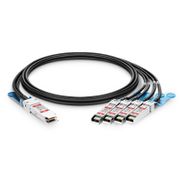 9m (29ft) Cisco Compatible 100G QSFP28 to 4 x 25G SFP28 Active Direct Attach Copper Breakout Cable This picture is about 1.