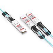 50m (164ft) HW Compatible 100G QSFP28 to 2x50G QSFP28 Active Optical Breakout Cable This picture is about 2.