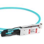 5m (16ft) Extreme совместимый 100G QSFP28 -> 2x50G QSFP28 AOC Breakout Это изображение касается QSFP-100G-2QAO05.