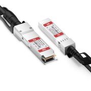 2m (7ft) Brocade Compatible 40G QSFP+ to 1 x 10G SFP+ Passive Direct Attach Copper Cable This picture is about QSFP-40G-1SPC02b.
