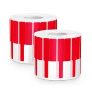 0.94in.W x 2.75in.L Printable P-Flag Labels, PET, Reel, Red, 1000Labels/Roll This picture is about Printable P-Flag Labels.