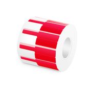 0.94in.W x 2.75in.L Printable P-Flag Labels, PET, Reel, Red, 1000Labels/Roll This picture is about Printable P-Flag Labels.