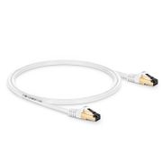 リーシュ✕3C 3ft Cat 8 Snagless Shielded RJ45 Ethernet Cable, Off-white