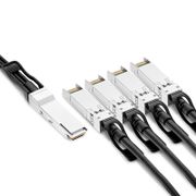 0.5m (2ft) Arista Networks CAB-Q-S-0.5M Compatible 40G QSFP+ to 4 x 10G SFP+ Passive Direct Attach Copper Breakout Cable This picture is about 4.