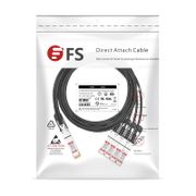 5m (16ft) Brocade 40G-QSFP-4SFP-C-0501 Compatible 40G QSFP+ to 4 x 10G SFP+ Passive Direct Attach Copper Breakout Cable This picture is about 5.