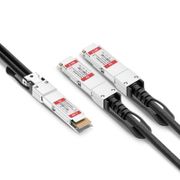 2.5m (8ft) 400G QSFP-DD to 2 x 200G QSFP56 Passive Direct Attach Copper Breakout Cable for FS Switches This picture is about 2.