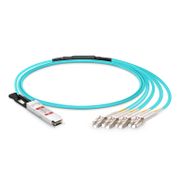 3m (10ft) Extreme Networks Compatible 100G QSFP28 to 4 Duplex LC Active Optical Breakout Cable This picture is about 1.