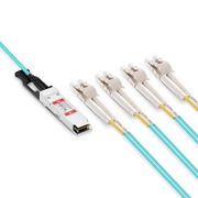 7m (23ft) Juniper Networks Compatible 100G QSFP28 to 4 Duplex LC Active Optical Breakout Cable This picture is about 11.