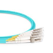 10m (33ft) NVIDIA/Mellanox Compatible 100G QSFP28 to 4 Duplex LC Ethernet Active Optical Breakout Cable This picture is about .