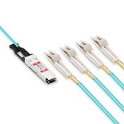 20m (66ft) Extreme Networks Compatible 100G QSFP28 to 4 Duplex LC Active Optical Breakout Cable This picture is about 1.