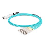 30m (98ft) Extreme Networks Compatible 100G QSFP28 to 4 Duplex LC Active Optical Breakout Cable This picture is about 1.