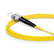 2m (7ft) Fiber Patch Cable, 2 Fibers, ST UPC to ST UPC, Single Mode (OS2), Riser (OFNR), 2.0mm, Tight-Buffered, Yellow This picture is about 2m.