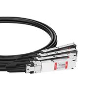 0.5m (2ft) Compatible NVIDIA/Mellanox 800G OSFP Finned Top vers 4 x 200G OSFP Flat Top InfiniBand NDR Câble de Breakout en Cuivre Passif à Attache Directe pour Switchs Quantum-2 et ConnectX-7 HCA Cette image concerne OSFP-800G-4OFLPC005.