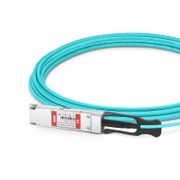 30m (98ft) Generic Compatible 40G QSFP+ to 4 Duplex LC Active Optical Breakout Cable This picture is about 3.